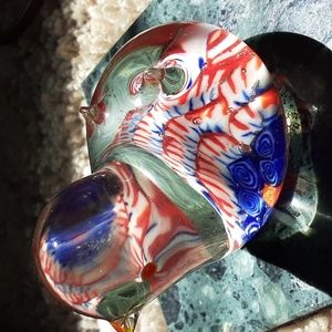 Rare,beautiful and unique vintage murrano glass baby bird.